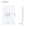 Conjunto Campainha Cigarra 220v Br Infiniti Margirius Cor:branco - 5