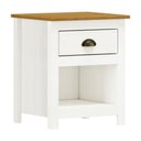 Ver imagem 1 de Mesa de Cabeceira 1 Gaveta Topázio 9100bf Branco Freijó Finestra