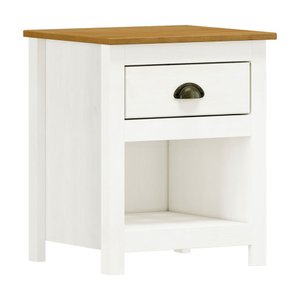 Mesa de Cabeceira 1 Gaveta Topázio 9100bf Branco Freijó Finestra