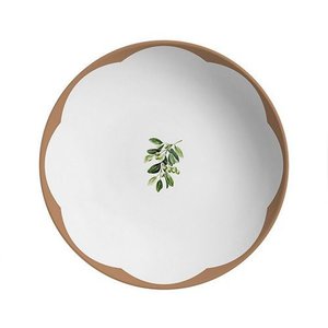 Conjunto com 6 Pratos Fundo Coup Oliveira Ø25cm