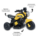 Ver imagem 2 de Mini Moto Elétrica Triciclo Infantil Zyppy 6v com Som e Música
