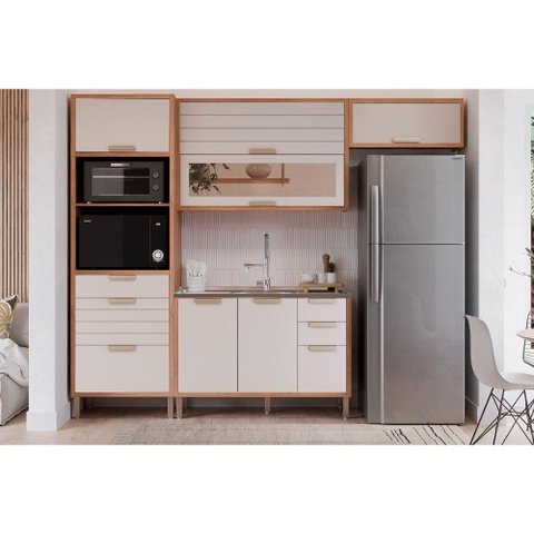Kit Cozinha Mgm 4 Peças Eloise C4p256 Cinamomo/off