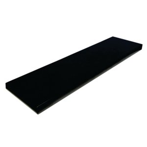 Prateleira Simples Preta 100x20 Cm com Suporte em Mdf [f031]