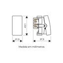 Ver imagem 2 de Módulo Interruptor Bipolar Paralelo Fame Habitat Black 16a Preto