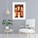 Ver imagem 2 de Quadro Beatles Anos 70 - 60x48cm:madeira Preta