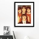 Ver imagem 1 de Quadro Beatles Anos 70 - 60x48cm:madeira Preta