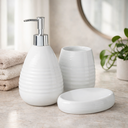 Ver imagem 2 de Kit Banheiro Porta Sabonete Líquido Lavabo Escova / 914