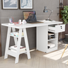 Mesa de Estudo Escrivaninha Cavalete com Gaveta Bali:branco - 2