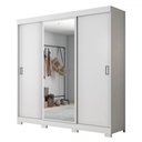 Ver imagem 2 de Guarda-roupa Casal Édem 3 Portas 4 Gavetas com Espelho Branco - Pnr Móveis
