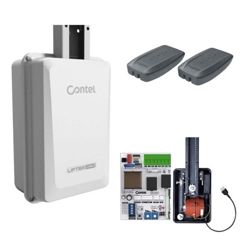 Kit Motor Portão Basculante Automático Lifter C250 Contel 220v 500kg 1,5m 2 Controles
