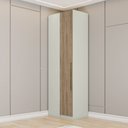 Ver imagem 1 de Guarda-roupa Canto Reto Modulado 1 Porta Seletto Henn - Areia Hp/jequitibá