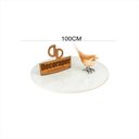 Ver imagem 1 de Tampo de Mesa Redondo Laqueado com Vidro 100cm Branco