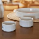 Ver imagem 3 de Ramekin Porcelana 180ml Canelado Médio Branco Germer Tigela Mesa Posta