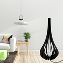 Ver imagem 2 de Luminária de Chão MDF IBIZA:Preto/Kit com 2 - 90x42cm e 75x37cm