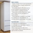 Ver mais imagens de Paneleiro 2 Portas 2 Gavetas com Rodapé 70cm 100% MDF Rainha Branco