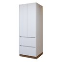 Ver imagem 3 de Paneleiro 2 Portas 2 Gavetas com Rodapé 70cm 100% MDF Rainha Branco