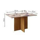 Ver imagem 2 de Mesa Hera 120x90 Tampo Reto Mad/vd Dj