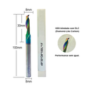 Ver imagem 2 de Fresa Pantógrafo Corte Ø8 X Ac30mm X Haste Ø8mm X Ct 100mm