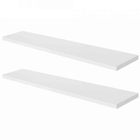 Prateleira Simples Branca 90x20 Cm com Suporte em Mdf