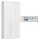 Ver imagem 7 de Guarda-Roupa Modulado 3 Portas 2 Gavetas Infinity Branco/Line