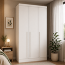 Ver imagem 1 de Guarda-Roupa Modulado 3 Portas 2 Gavetas Infinity Branco/Line
