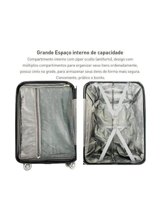 Kit 2 Malas de Viagem 10kg e 23kg Rodinha 360 e Medidas Anac - 6