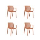 Ver imagem 3 de Conjunto 4 Cadeiras Empilhaveis com Telinha Area Externa Sardenha Fratini