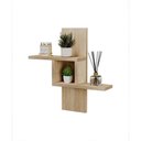 Ver imagem 1 de Nicho Decorativo Cross Carvalho para Banheiro Lavabo