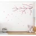 Ver imagem 1 de Adesivo de Parede Flor de Cerejeira Sakura Rosa