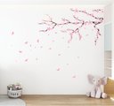 Ver imagem 1 de Adesivo de Parede Flor de Cerejeira Sakura Rosa
