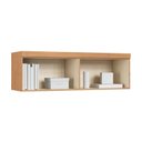 Ver imagem 4 de Armário Aéreo Modulado Casal 2 Portas Infinity Marrom/Cedro/Branco