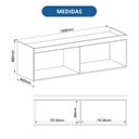Ver imagem 3 de Armário Aéreo Modulado Casal 2 Portas Infinity Marrom/Cedro/Branco