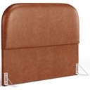 Ver imagem 1 de Cabeceira Cama Box Casal 140cm Orgânica Lanna W01 Couríssimo Camel - Lyam Decor