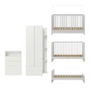 Ver mais imagens de Quarto de Bebê Completo com Berço 3 em 1 para Colchão 130x60cm Confete Multimóveis MP4911 Branco