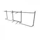 Ver imagem 3 de Arara de Roupas para Loja Quarto Closet 14 Peças Regulável 300x100 Cm Cor Preto Kit Clst1b352