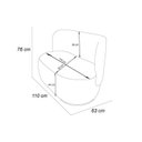 Ver imagem 3 de Chaise para Sala de Estar 2 Lugares Veludo Bia
