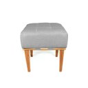Ver imagem 7 de Puff Quadrado para Sala de Linho - Cinza Claro
