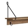 Prateleira Decorativo Estilo Industrial com Ganchos Cabide Asn 27894 Freedom Naturart - 5