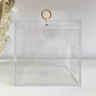 Caixa de Acrilico e Metal Transparente e Dourada - 2