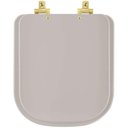 Ver imagem 1 de Assento Sanitário Soft Close Axis Barbante para vaso Deca com Ferragem Dourada