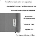 Ver imagem 3 de Cabeceira de Cama Box Estofada 160 Cm Queen Linho Stela