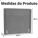 Ver imagem 7 de Cabeceira de Cama Box Estofada 160 Cm Queen Linho Stela