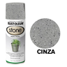 Tinta Spray Efeito Pedra Stone Cor Cinza Rust Oleum - 2