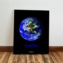 Ver imagem 6 de Kit 3 Quadro Decorativo Planetas Marte Lua Galáxia Quarto 28x20cm