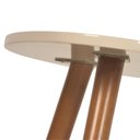Ver imagem 6 de Conjunto de Mesa Lateral Pé Palito Feijão Off White