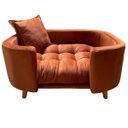 Ver imagem 1 de Sofá Caminha Pet Luxo em Sued Premium:terracota