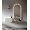 Espelho Lapidado Oval Iluminado com led quente - 60x100cm Woodglass oval iluminado led - 7