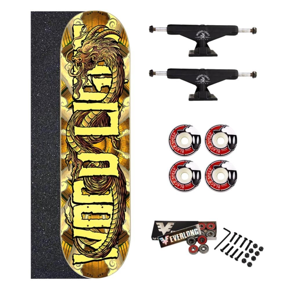 Skate Amador Wood Light Chinese Dragon Brown