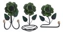 Ver imagem 1 de Kit 3 Peças para Banheiro com Flores em Ferro:verde