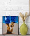 Ver imagem 2 de Quadro Decorativo em Acrílico Pintado a Mão de Pequeno Tamanho para Ambientes Diverso